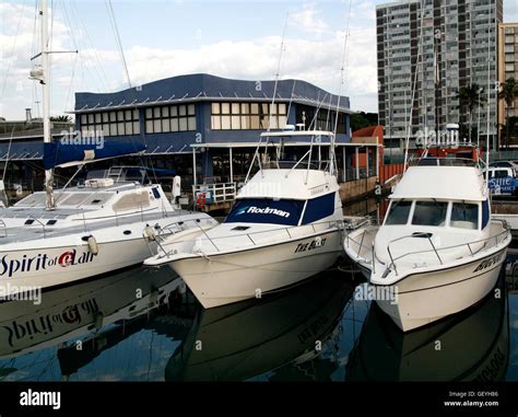 Yachts At Wilsons Wharf Durban Kwazulu Natal South Africa Stock