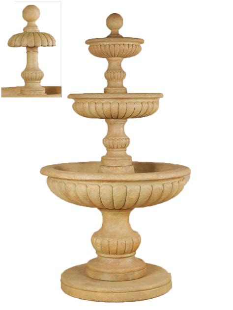 Whatever your decor, this great diy plants will certainly look excellent in your house. Fontanone Three Tier Cast Stone Outdoor Garden Fountain - Limestone (LS) | Fountain, Cast stone ...