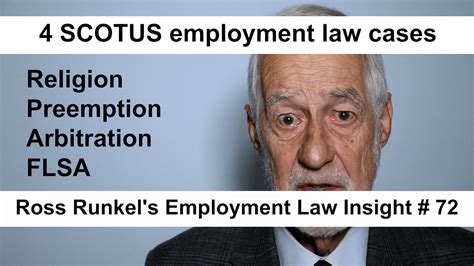 4 us supreme court employment law cases — ross runkel