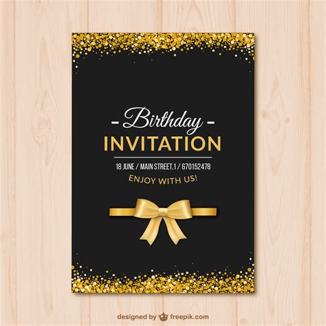 Simple Birthday Invitation Card