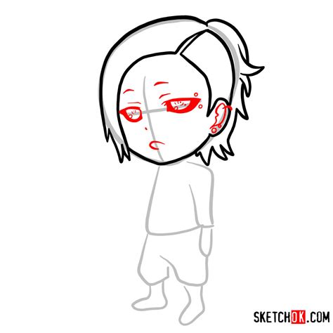 How To Draw Uta Chibi Tokyo Ghoul Sketchok Easy Drawing Guides