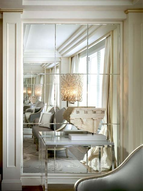 Luxury Interior Design The Beekman Mirror Wall Living Room Home