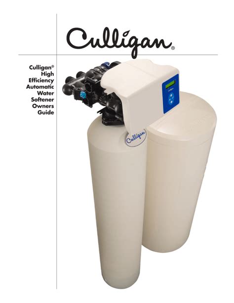 How To Manually Regenerate Culligan Water Softener Bombdast