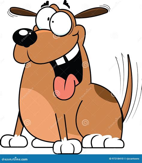 Excited Cartoon Dog Stock Vector Illustration Of Funny 97318410