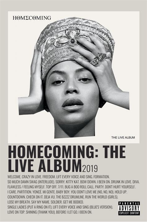 Beyoncé album poster Artofit