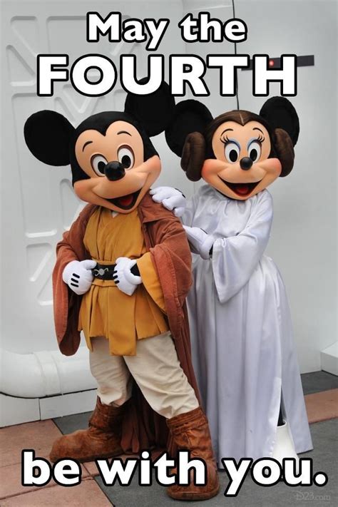 May the 4th be with you. May the fourth be with you with Mickey & Minnie! :-) From ...