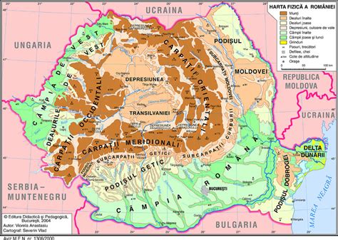 Harta geologica a romaniei geo spatial.org: Învățare prin geografie: Relieful României