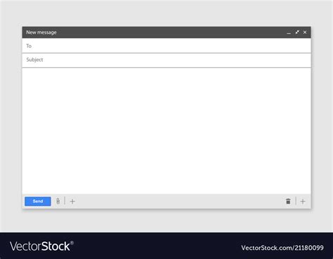 Email Blank Page Royalty Free Vector Image Vectorstock