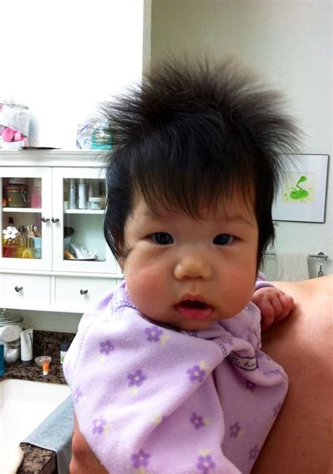 Adorably Rare Babies Who Were Born With A Full Head Of Hair