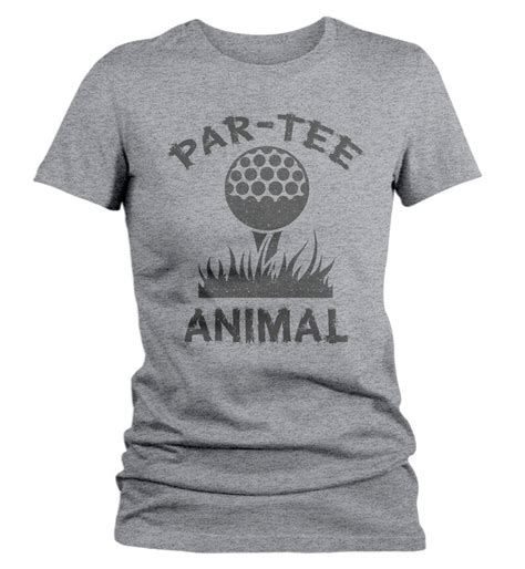 Womens Funny Golf T Shirt Par Tee Animal Shirt Golfer Etsy
