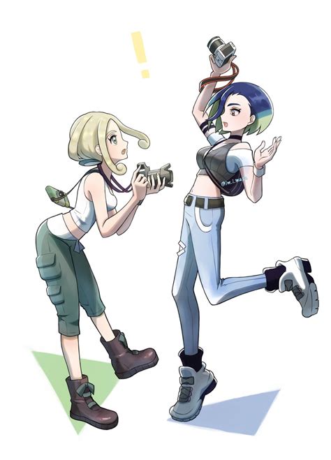 Perrin And Viola Pokemon And More Drawn By Im I Masa Danbooru