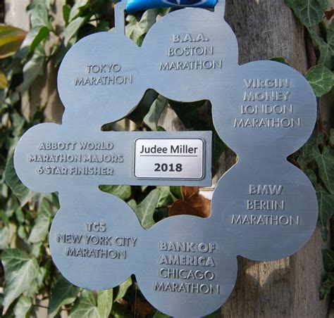 Abbott World Marathon Majors Itab Personlised Medal Insert