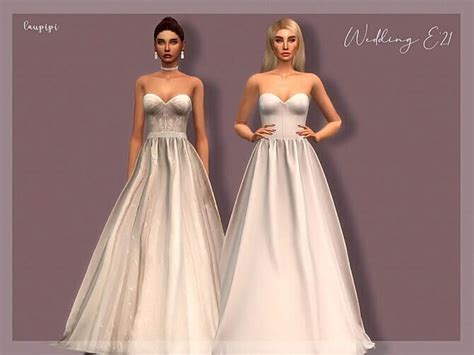 Wedding Dress Dr 390 By Laupipi At Tsr Sims 4 Updates