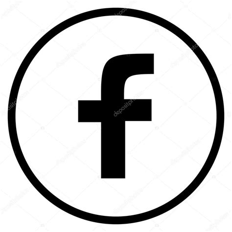 Facebook Icon Black And White Vector 154467 Free Icons Library