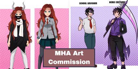 Draw A Character Sheet For Your Mha Oc By Almaadst Fiverr