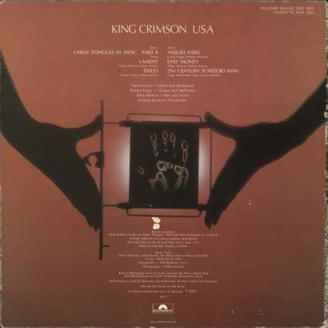 King Crimson Usa Uk Vinyl Lp Album Lp Record 718355