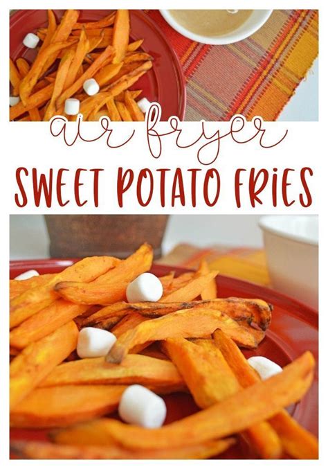 Stir them a few times to keep them from sticking together. Air Fryer Sweet Potato Fries with Marshmallow Dipping Sauce | Recipe | Vegetable side dishes ...