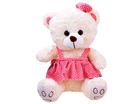 Charming Teddy Bear Girl In A Dress Za2483 Toys Bears And Mascots 3