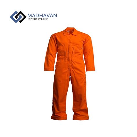 Cottonpolyeste Plain Industrial Safety Coveralls For Oil Field