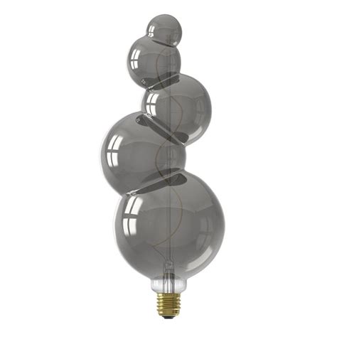 Large Decorative Led Light Bulb Titanimum Glass And Curved Filaments