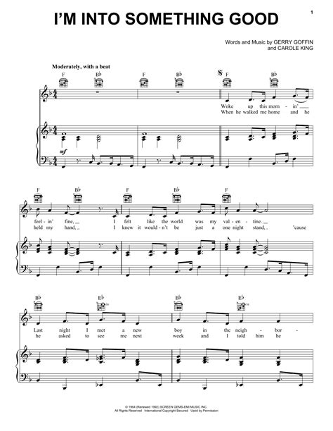 I'm Into Something Good | Sheet Music Direct