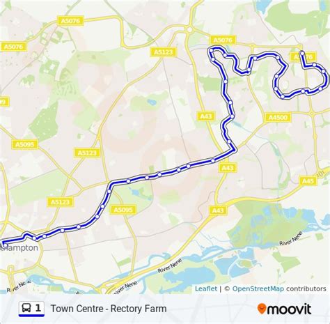 1 Route Schedules Stops And Maps Northampton