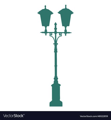 Classical Street Lamp Vintage Street Lamp Vector Image