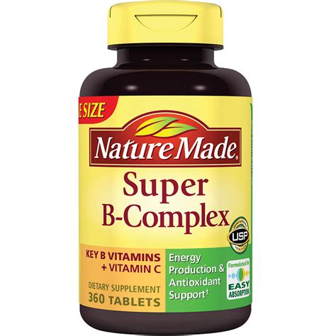 Foods high in vitamin b complex. Nature Made Super B Complex Tablets HUGE 280 Count KEY B ...