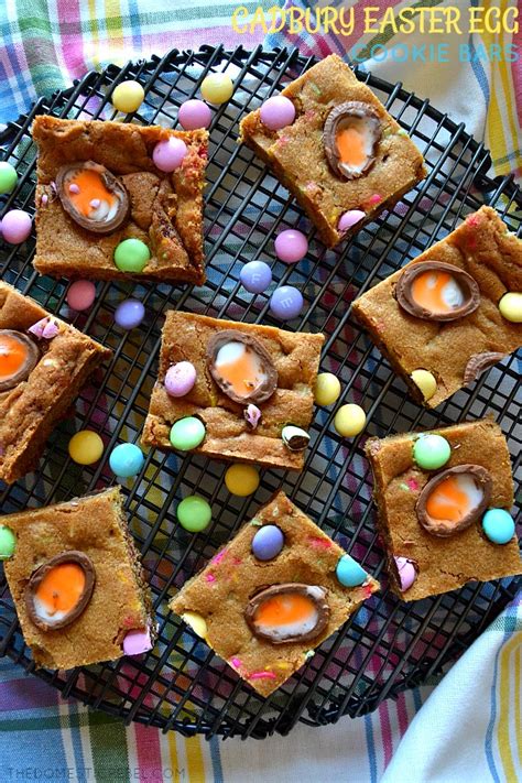 We've got ways to utilize your slow cooker, cook from frozen, cook one thing that makes multiple different meals. Cadbury Easter Egg Cookie Bars | The Domestic Rebel
