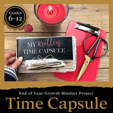 Written Time Capsule End Of Year Activity For Middle And High School
