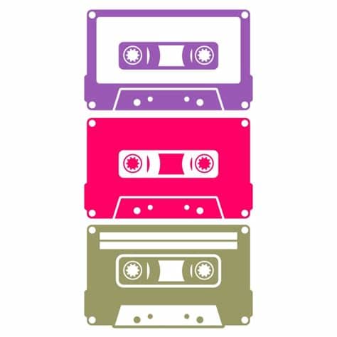 You can copy, modify, distribute and perform the work Cassette Tapes Cuttable Design