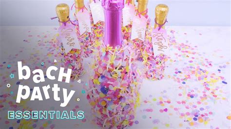 Bachelorette Party Favors Confetti Champagne Bottles