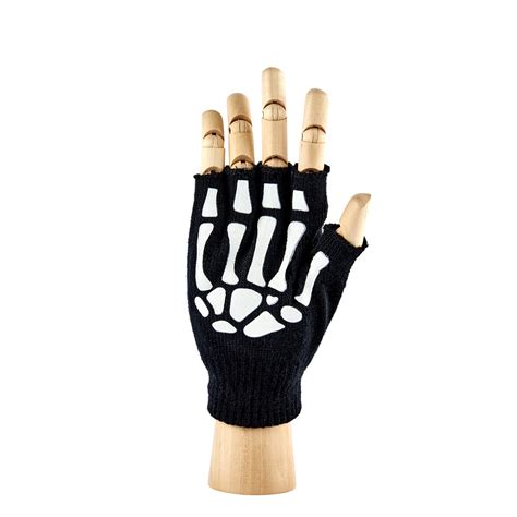 Fingerless Skeleton Gloves Cybershop Australia