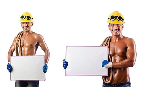 Naked Construction Worker On White Background And Picture For Free Download Pngtree