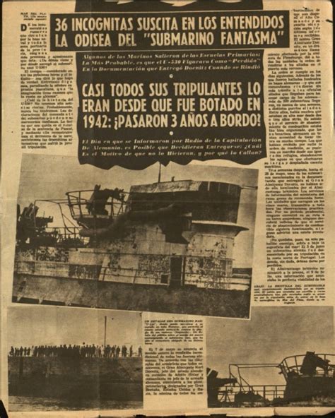 Jpeg 8 Hunting Hitler Argentina Newspaper U530 Arrives Ahora July 14