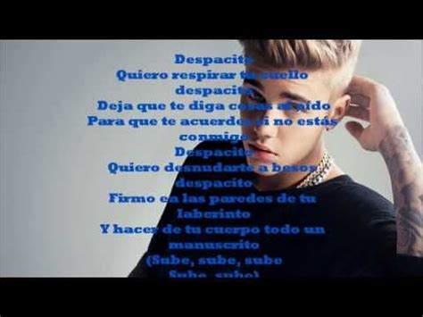 Despacito lyrics in english — luis fonsi lyrics. Luis Fonsi, Daddy Yankee - Despacito (letra official) ft ...