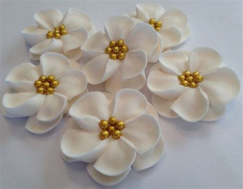 How to make icing flowers. lot of 50 Royal Icing Flowers for Cake Decorating by ...