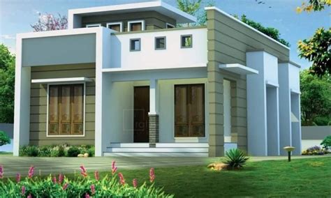 950 Sq Ft 2bhk Contemporary Style Single Storey House And Free Plan