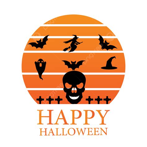 Happy Halloween Text Vector Hd Png Images Happy Halloween Custom T