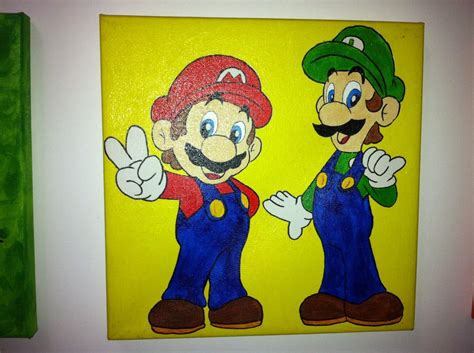 Mario Y Luigi Dibujo Animado 1000 En Mercado Libre