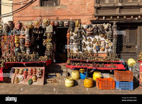 Kathmandu Nepal November 13 2016 Souvenir Shop In Kathmandu