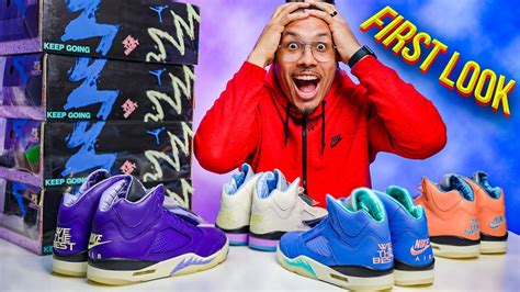 dj khaled air jordan 5 sneaker collection first look youtube