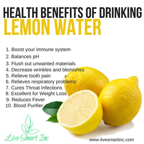 Health Benefits Of Drinking Lemon Water Lemon Health Benefits Fruit