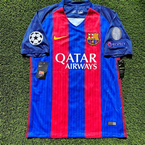 2016 2017 Iniesta Barcelona Retro Kit 1617 Barca Jersey Etsy