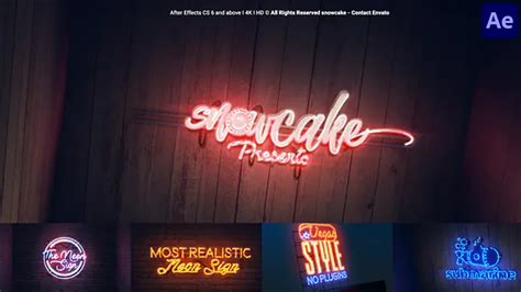The Neon Sign After Effects Template ★ Ae Templates Youtube