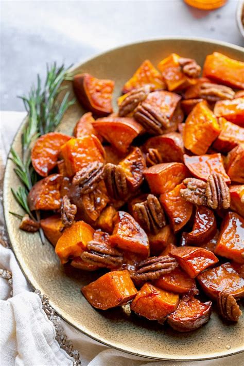 Maple Roasted Sweet Potatoes Two Peas And Their Pod