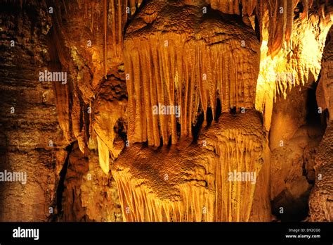 Jama Baredine flowstone cave, Porec, Istria, Croatia, Europe Stock