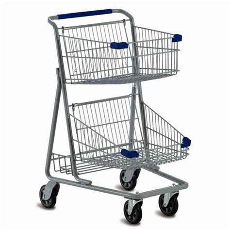 Model 5341 Two Basket Express Grocery Shopping Cart