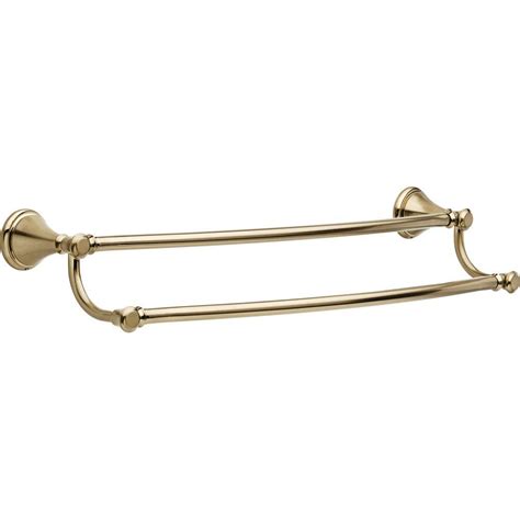 Delta classic 400 60 in. Delta Cassidy 24 in. Double Towel Bar in Champagne Bronze ...