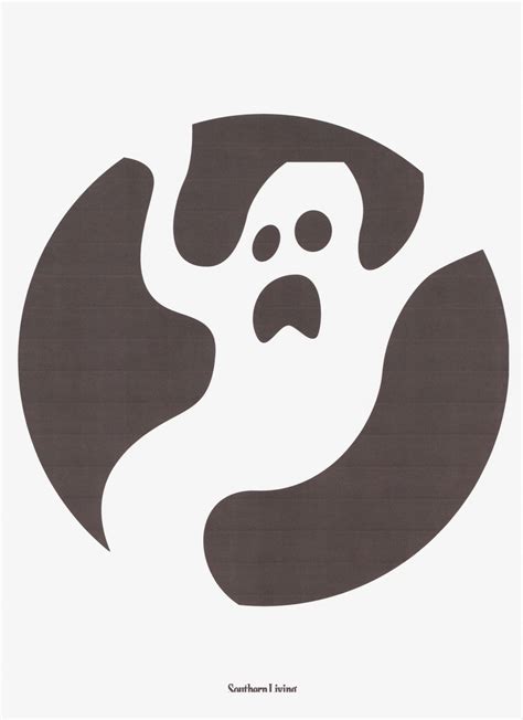 Halloween Ghost Face Stencil 436 Tech